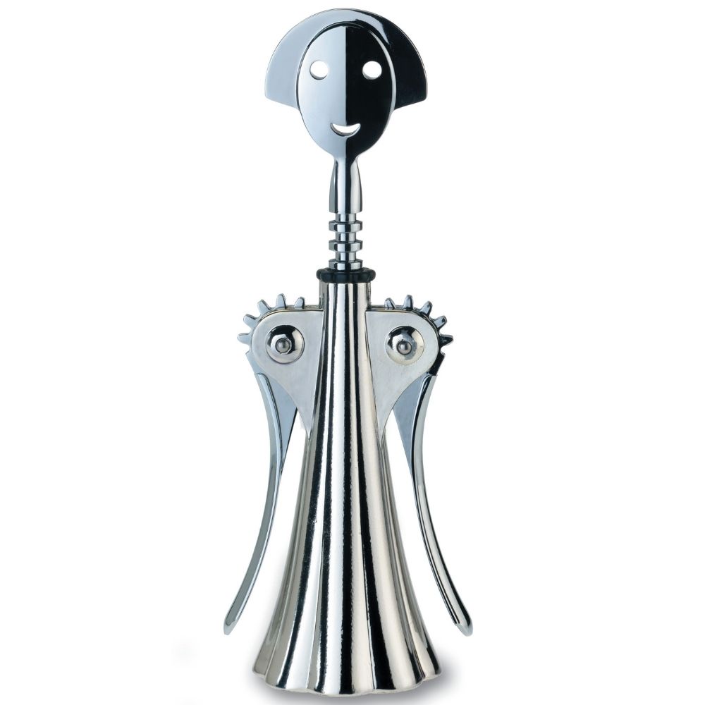Kurkentrekker met dubbele hefboom ANNA G., zilver, Alessi