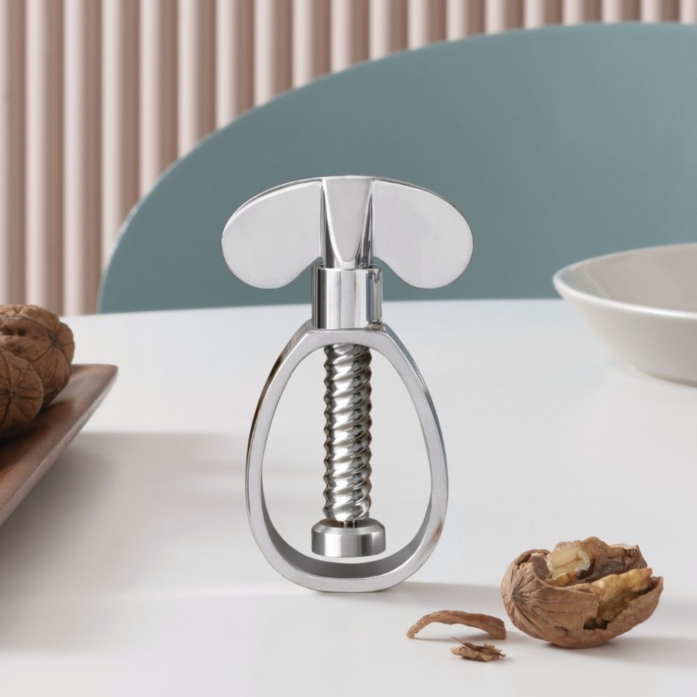 Notenkraker FARFALLA 10 cm, roestvrij staal, Alessi