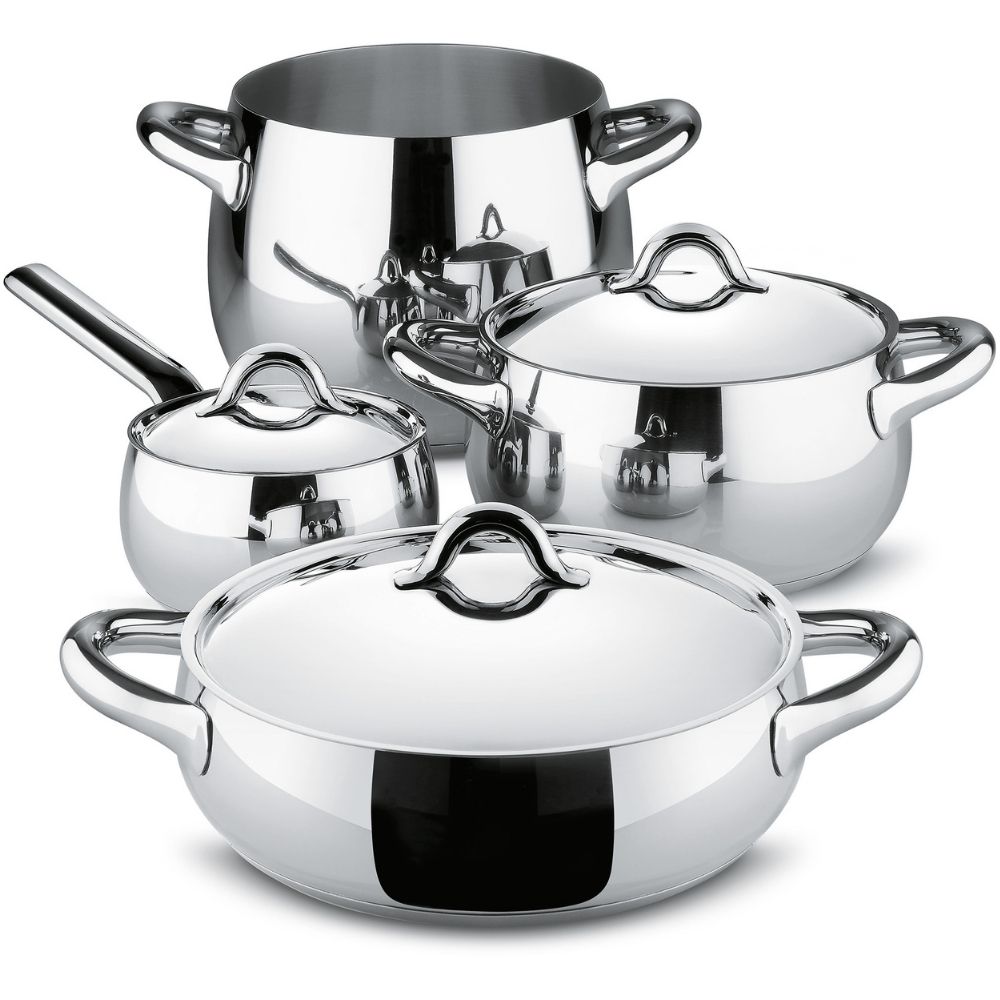 Pannendeksel MAMI 28 cm, roestvrij staal, Alessi