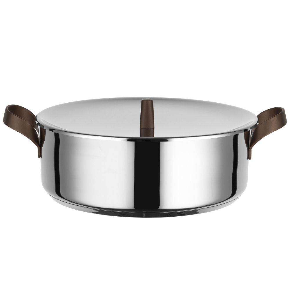 Pannendeksel EDO 20 cm, roestvrij staal, Alessi