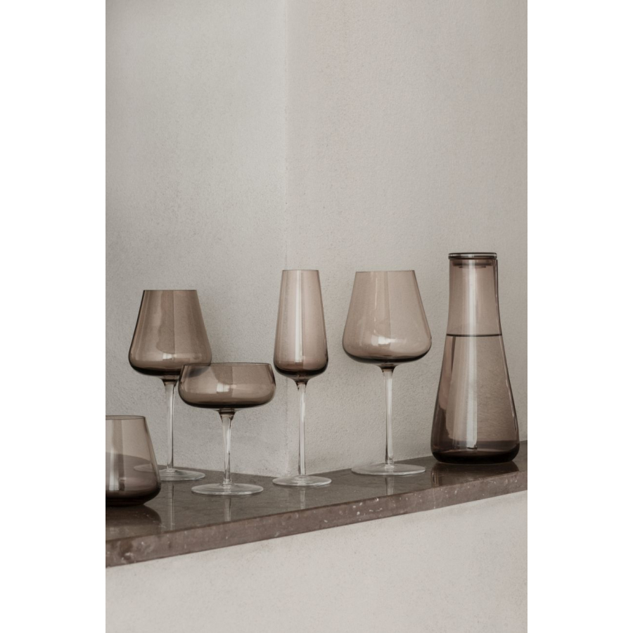 Champagneglas BELO, set van 2 stuks, 200 ml, bruin, Blomus