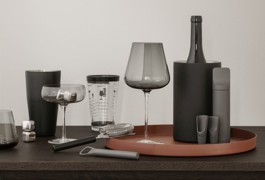 Champagneglas BELO coupe, set van 2 stuks, 200 ml, grijs, Blomus