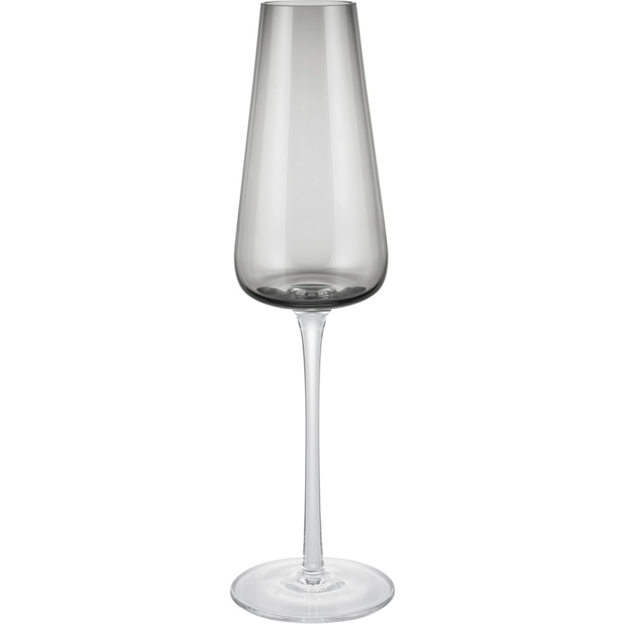 Champagneglas BELO, set van 2 stuks, 200 ml, grijs, Blomus