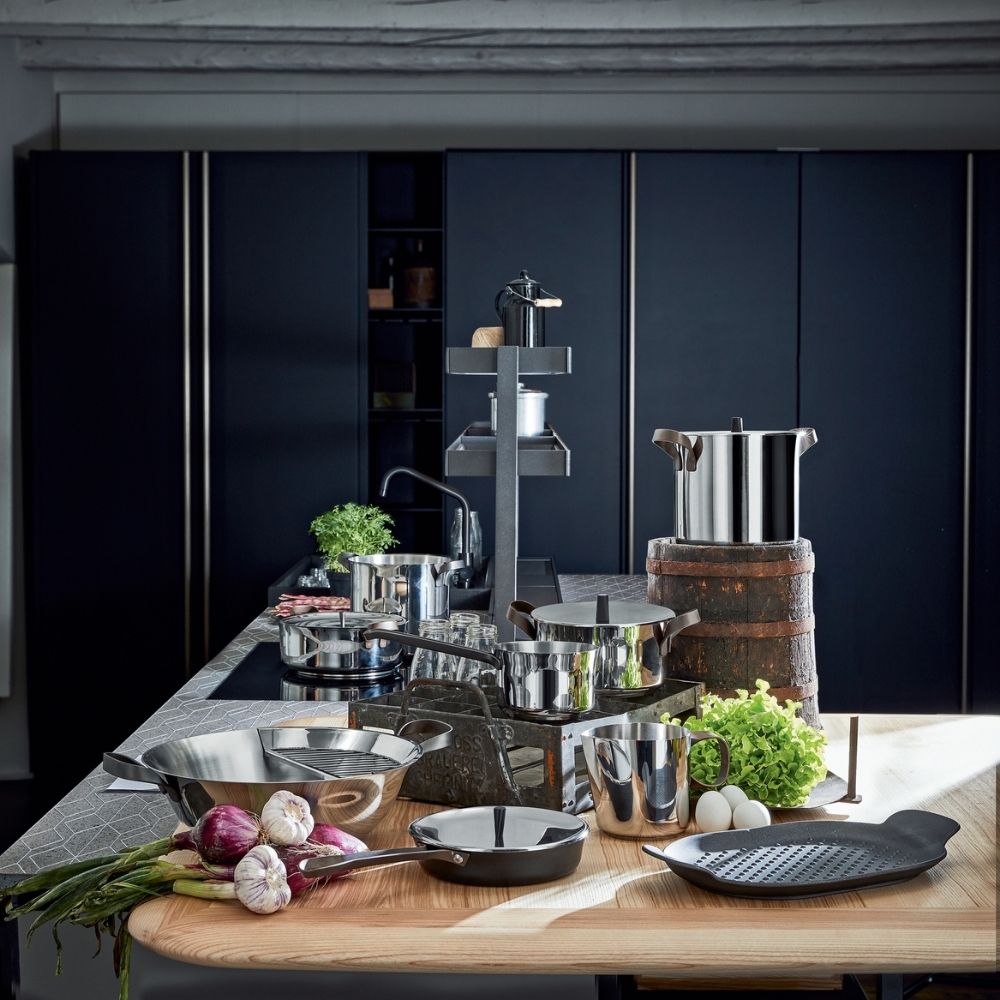 Sauteerpan EDO 28 cm, zwart, Alessi