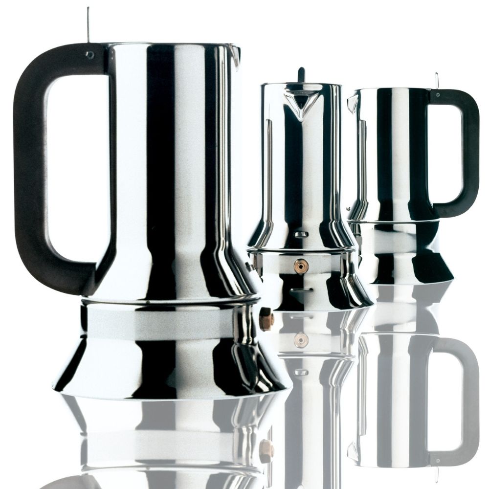 Espresso-percolator 9090, 300 ml, bruin handvat, Alessi