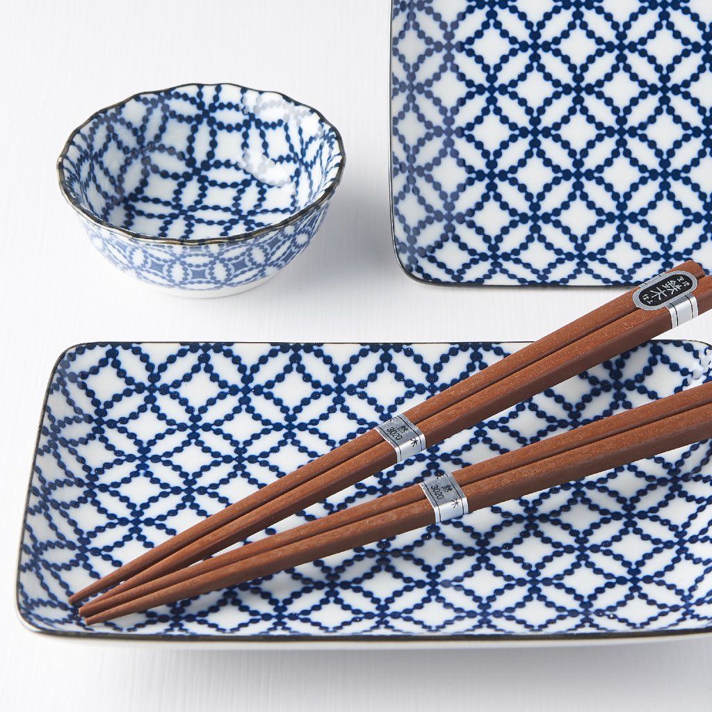 Sushiset, 6-delig, geometrische symbolen, MIJ