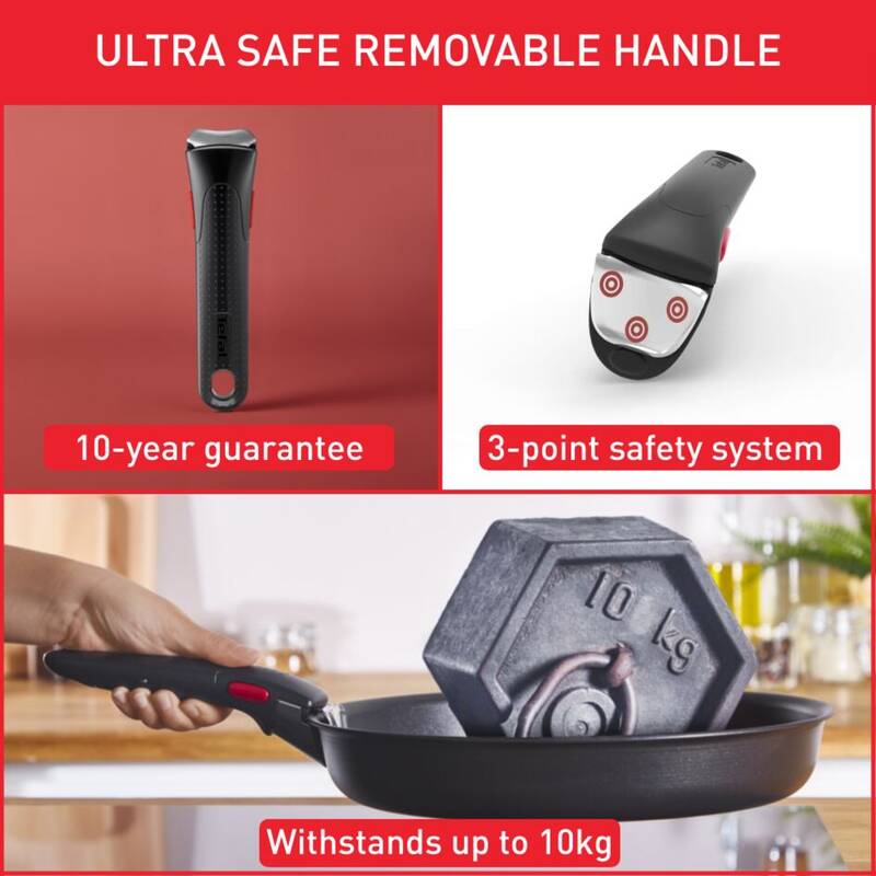 Afneembare handgreep INGENIO L9863153 zwart, Tefal