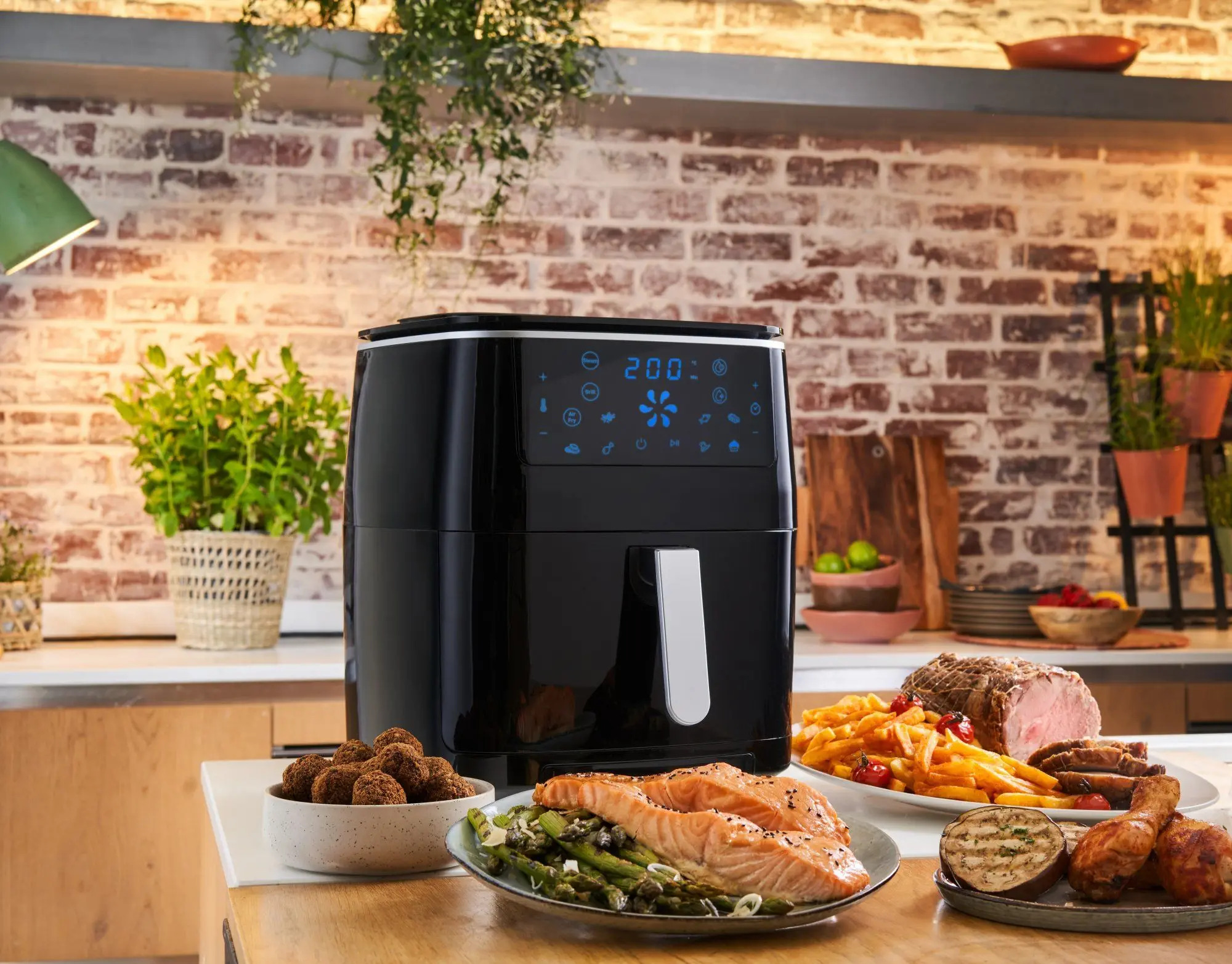 Airfryer EASY FRY & STEAM FW201815, zwart, Tefal