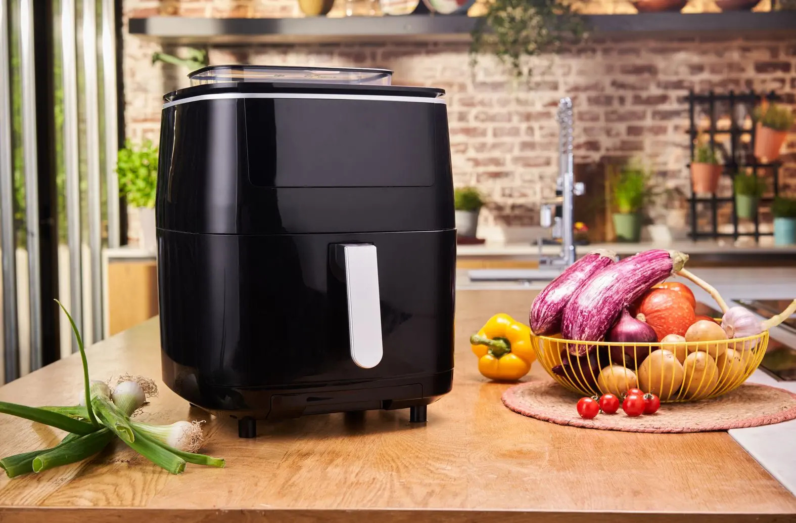 Airfryer EASY FRY & STEAM FW201815, zwart, Tefal
