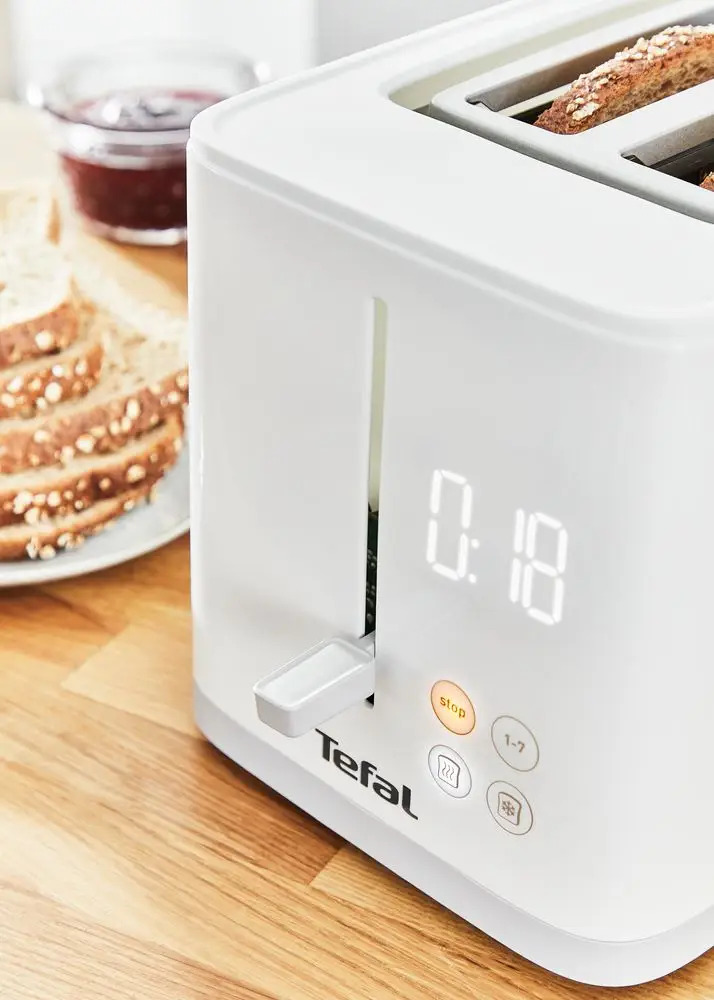 Broodrooster SENSE TT693110, 2 sleuven, wit, Tefal