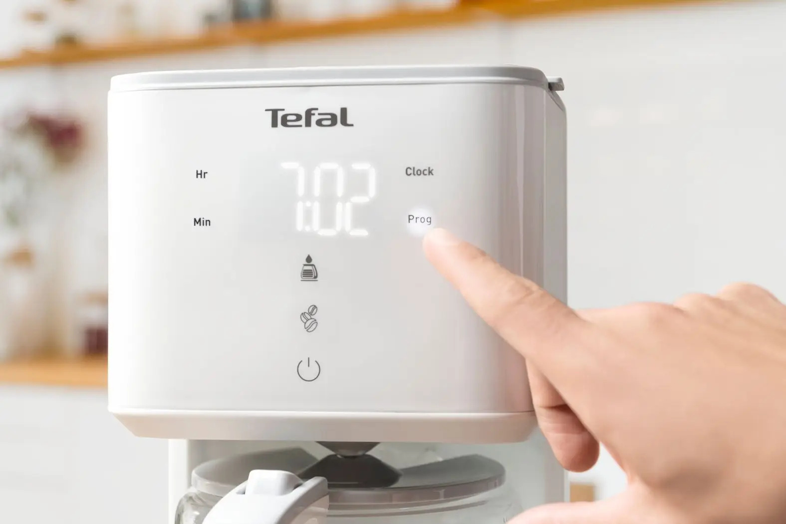 Koffiezetapparaat met druppelsysteem SENSE CM693110, wit, Tefal