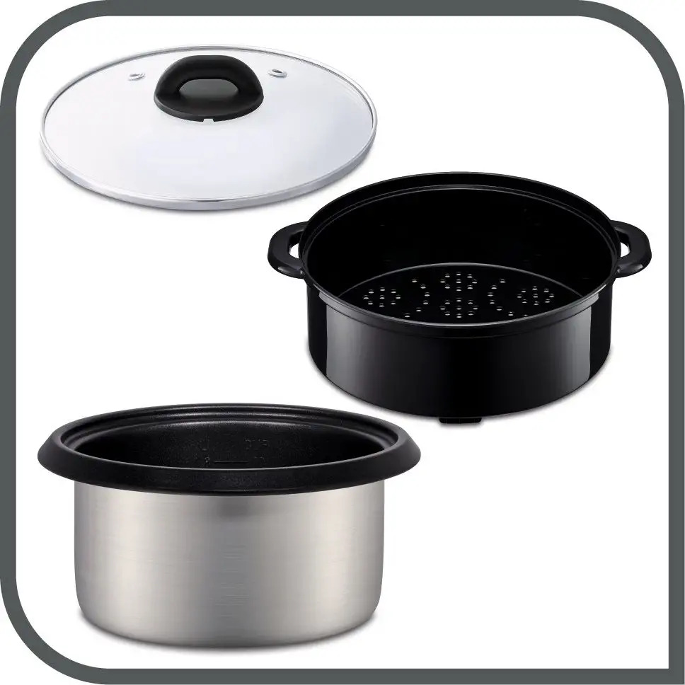 Rijstkoker NEW CLASSIC RK103811, zwart, Tefal