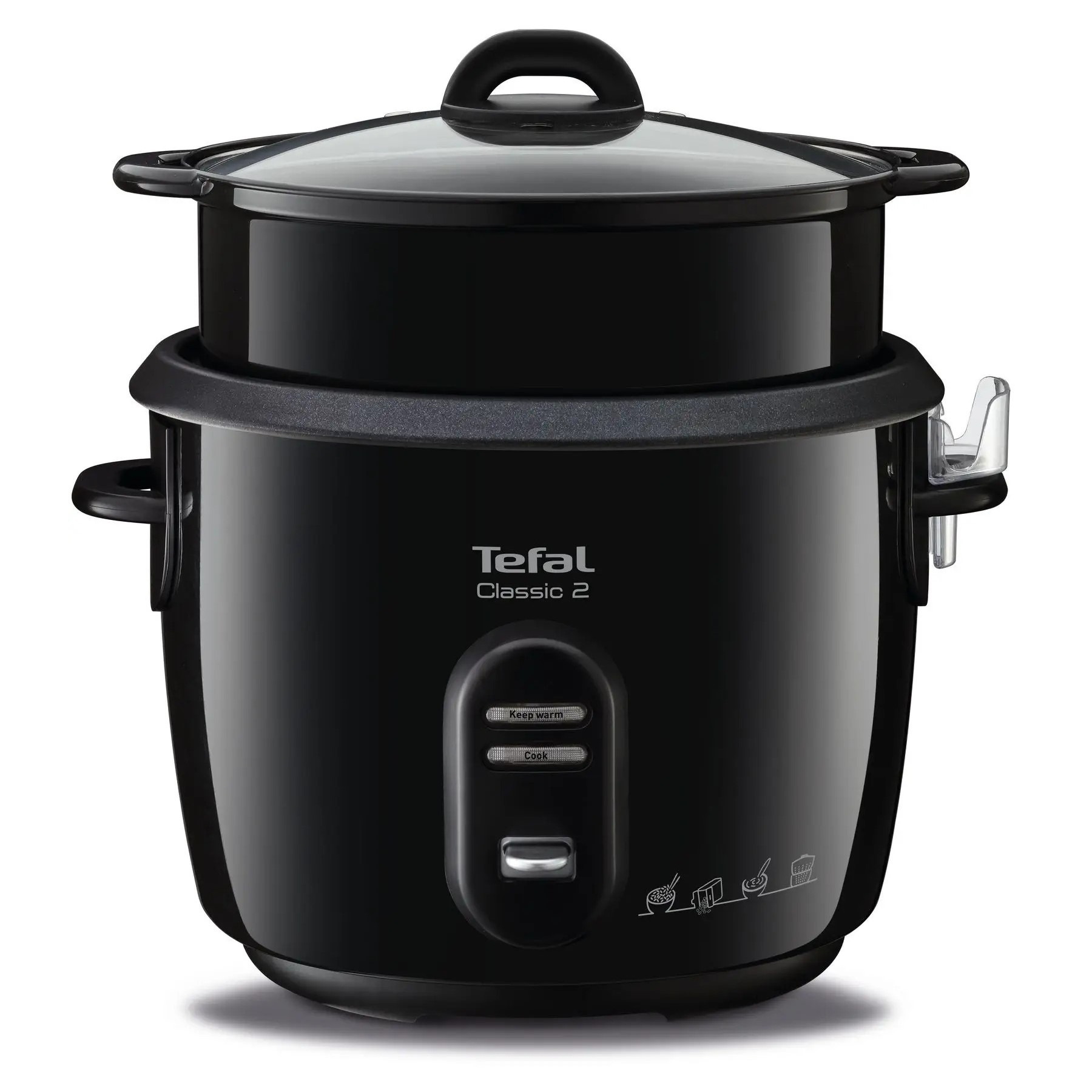 Rijstkoker NEW CLASSIC RK103811, zwart, Tefal