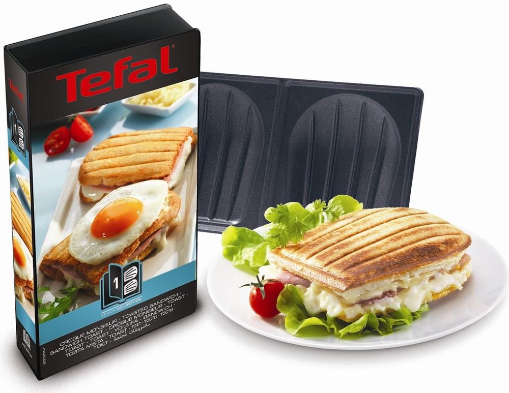 Tostiplaten SNACK COLLECTION XA800112, set van 2 stuks, Tefal