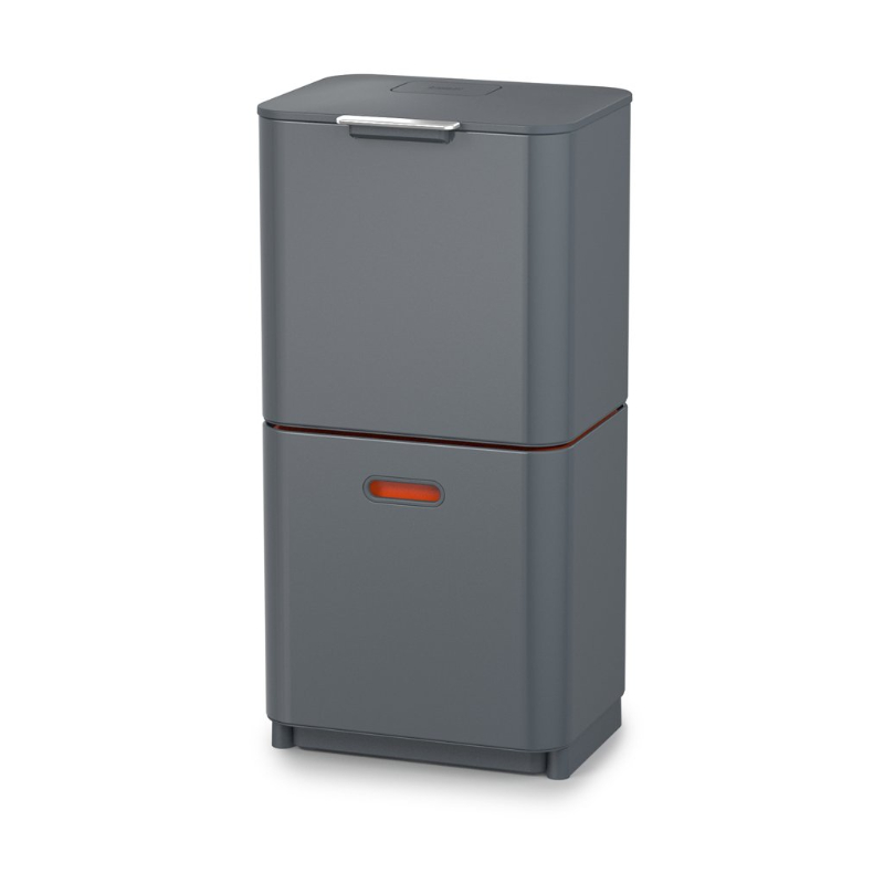 Afvalbak TOTEM MAX 30062 60 l, voor afvalscheiding, grafiet, Joseph Joseph