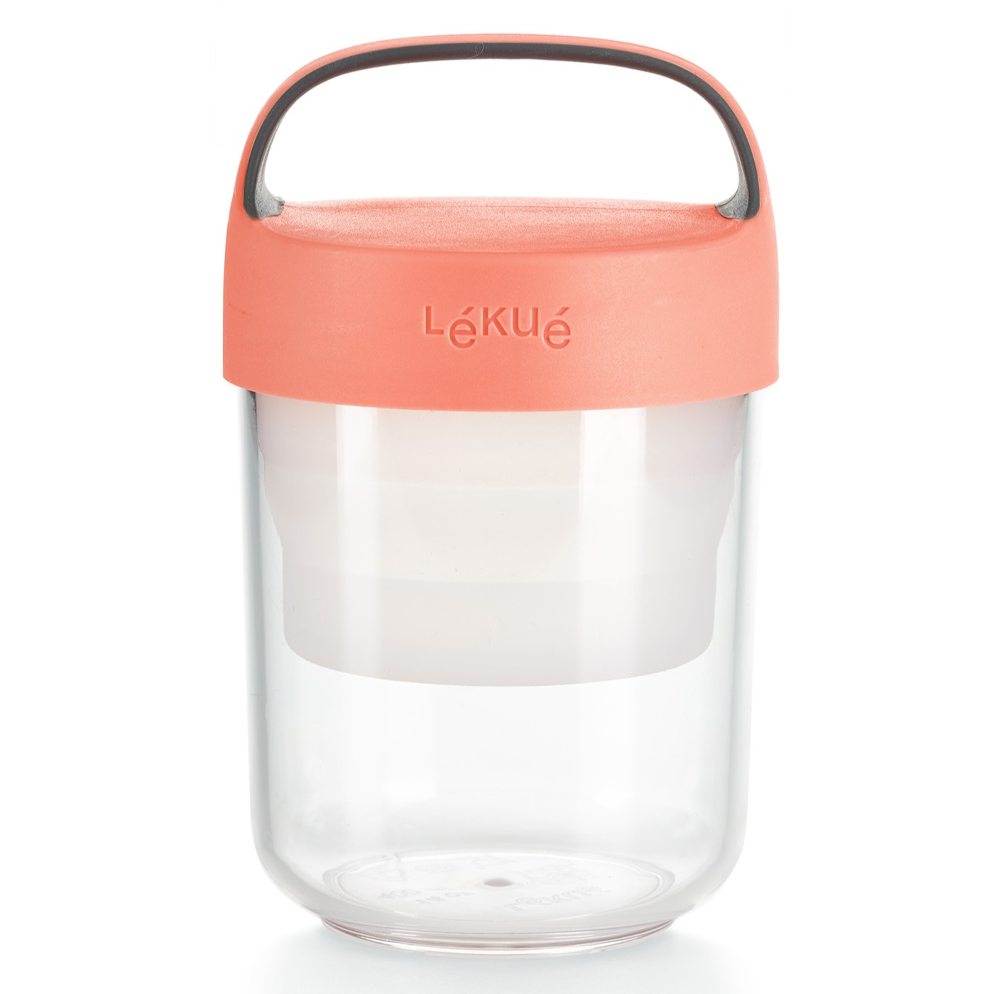 Lunchbeker JAR TO GO 400 ml, koraal, Lékué