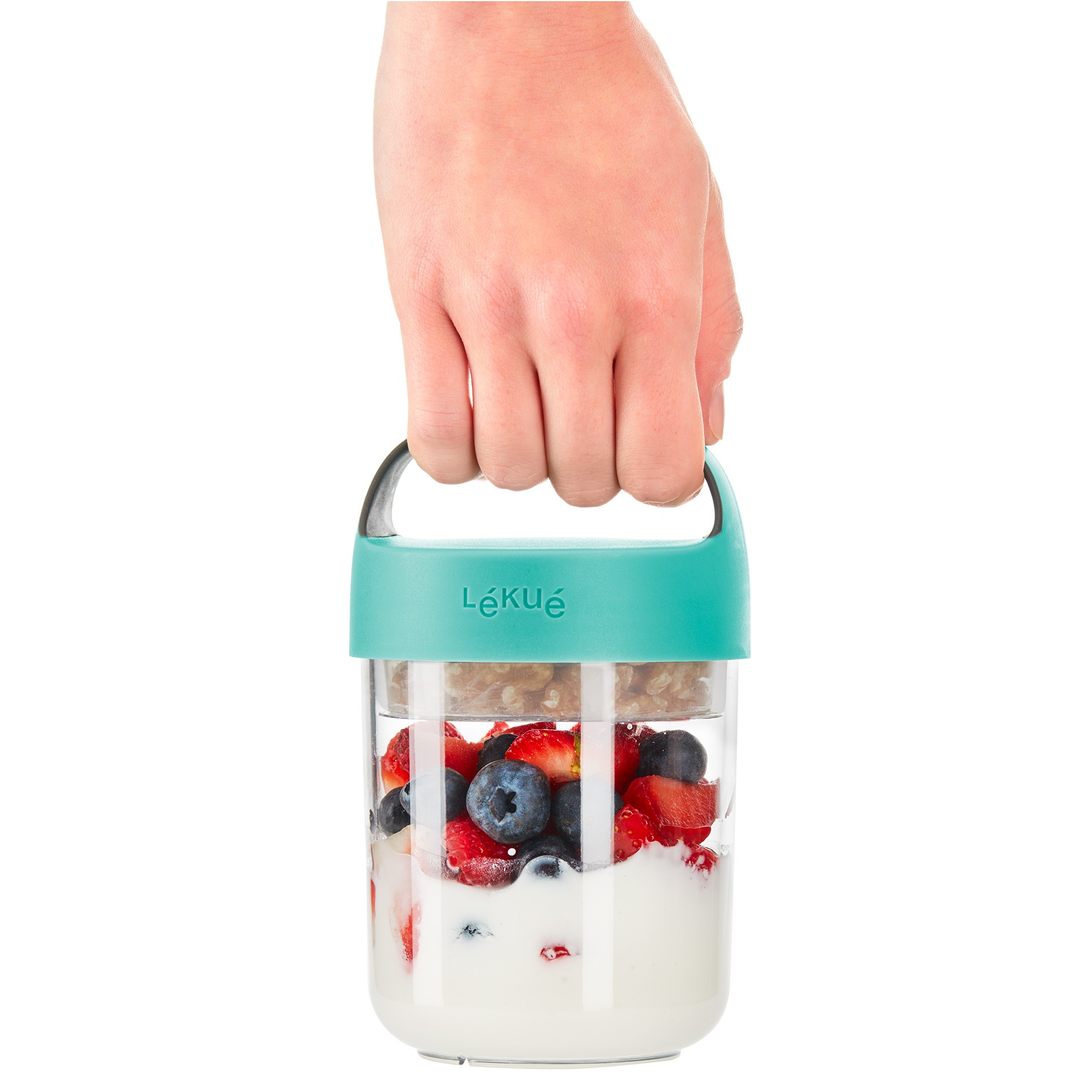 Lunchbeker JAR TO GO 400 ml, turkoois, Lékué
