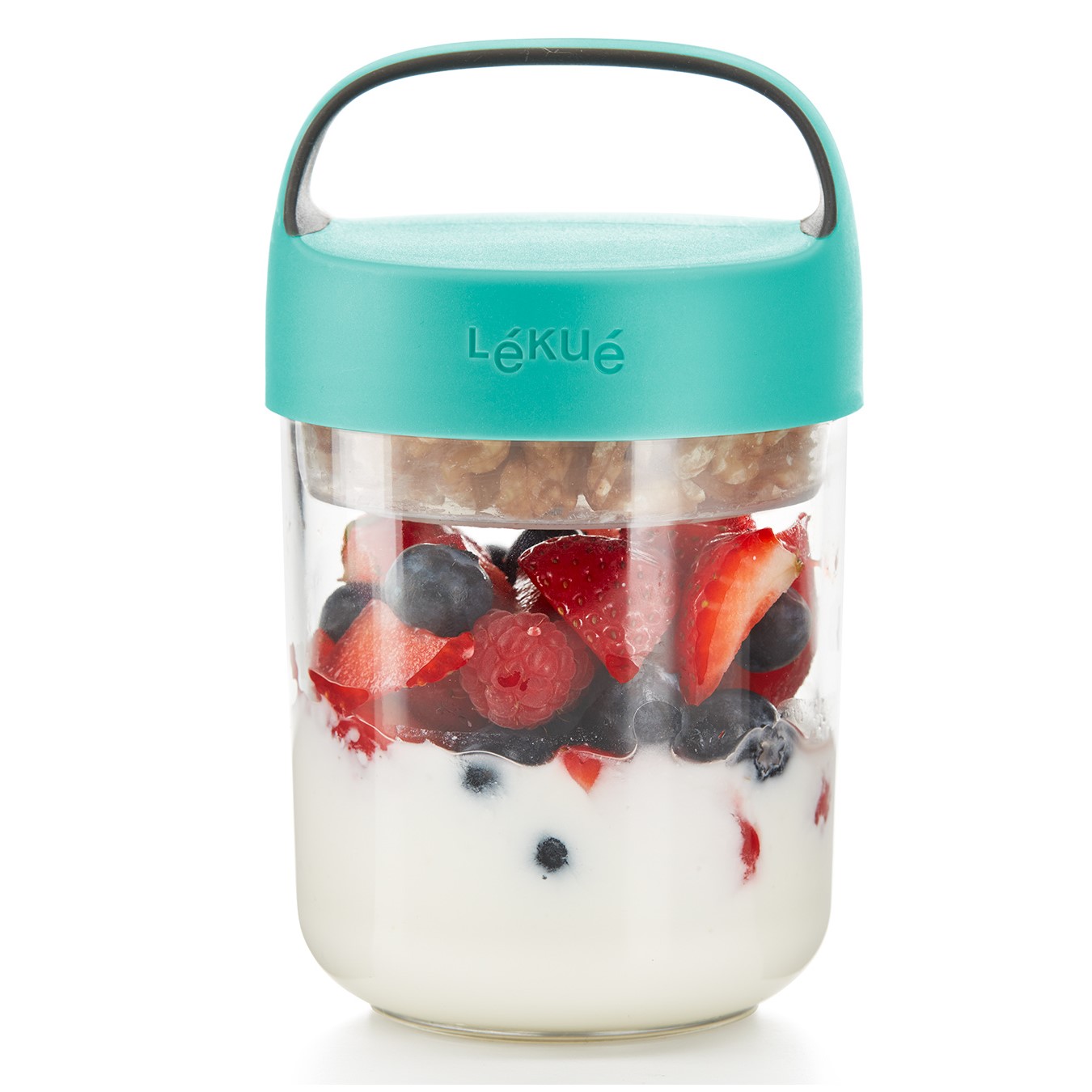 Lunchbeker JAR TO GO 400 ml, turkoois, Lékué