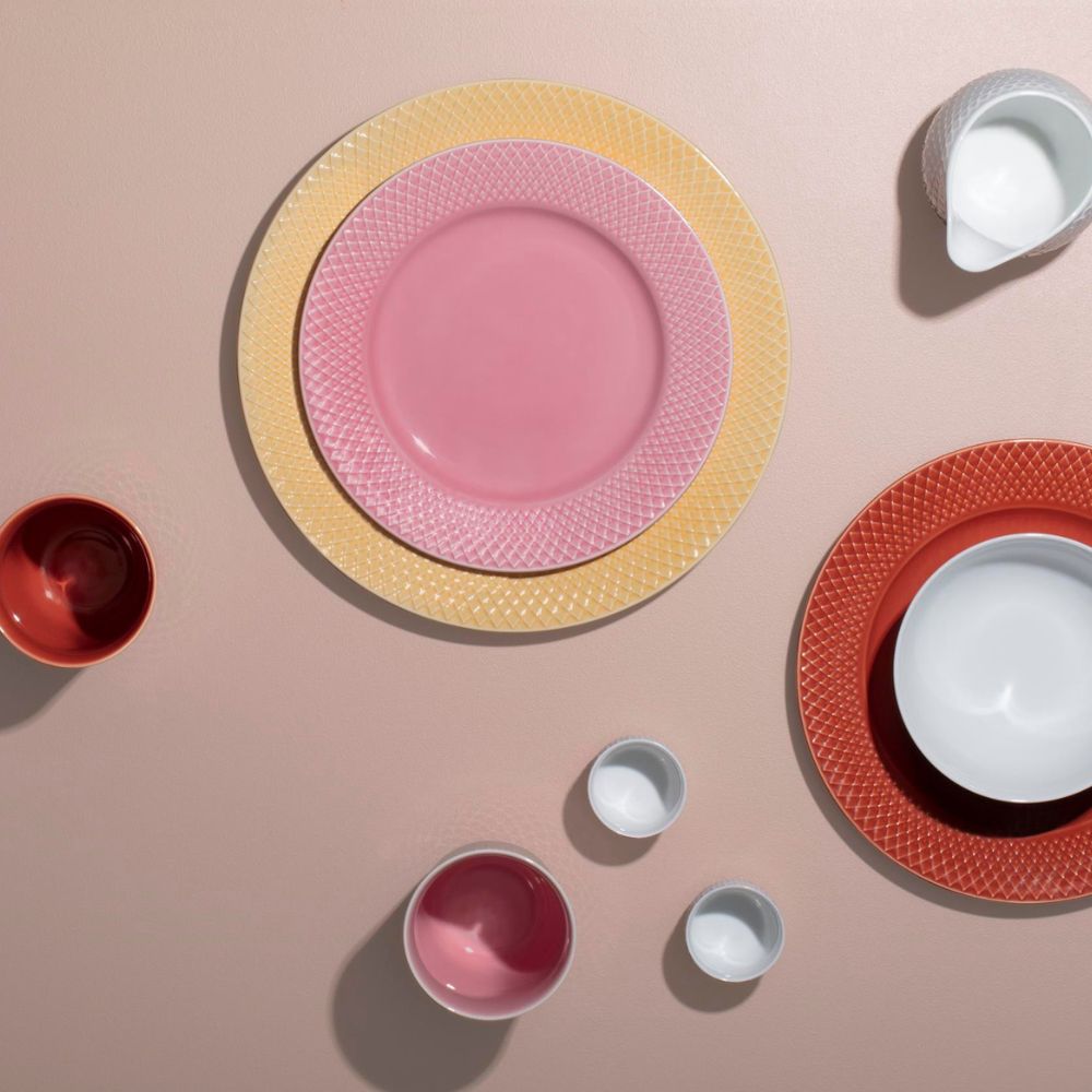 Dineerbord RHOMBE 27 cm, zand, Lyngby