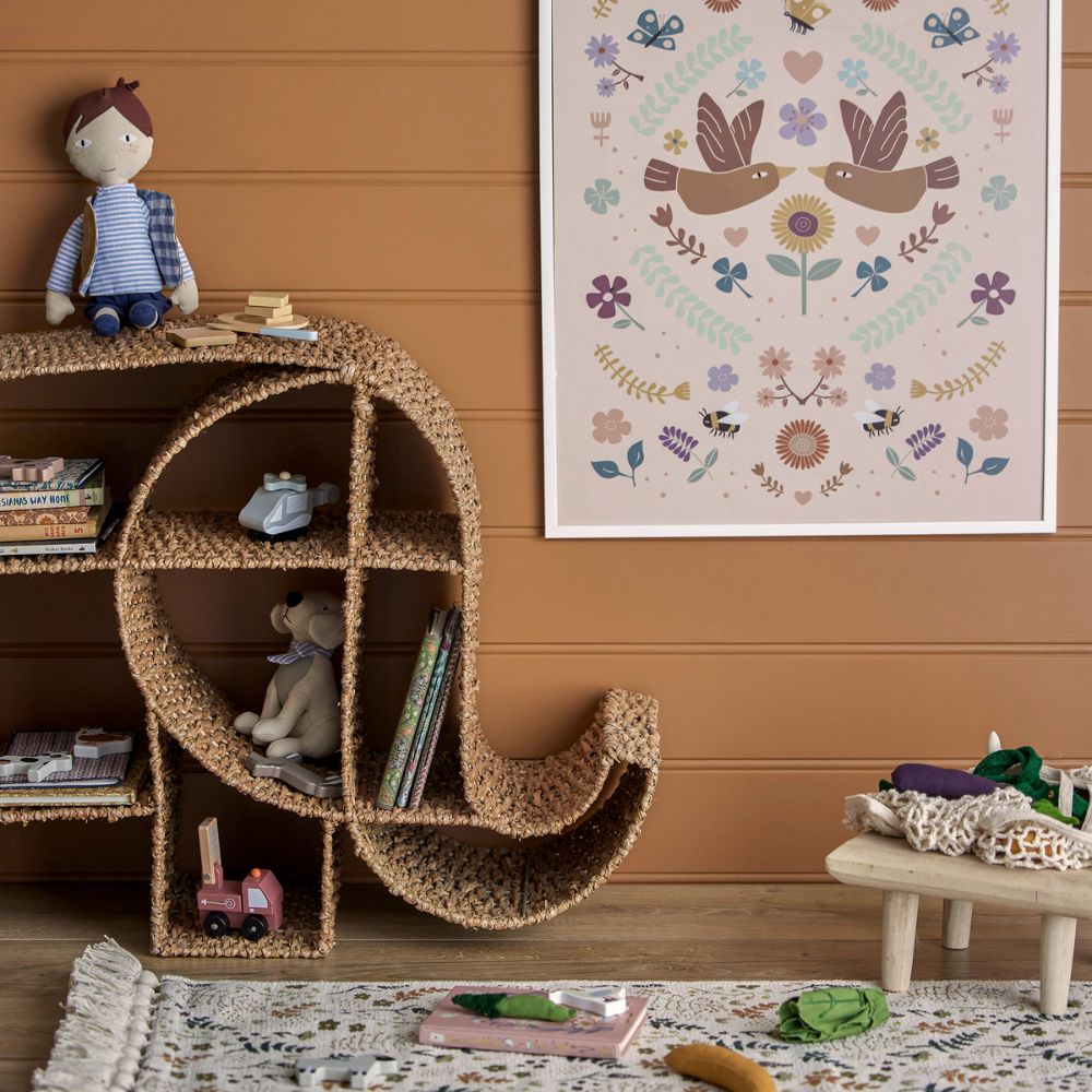 Kinderplank ELMAR, 90 cm, bankuangras, Bloomingville