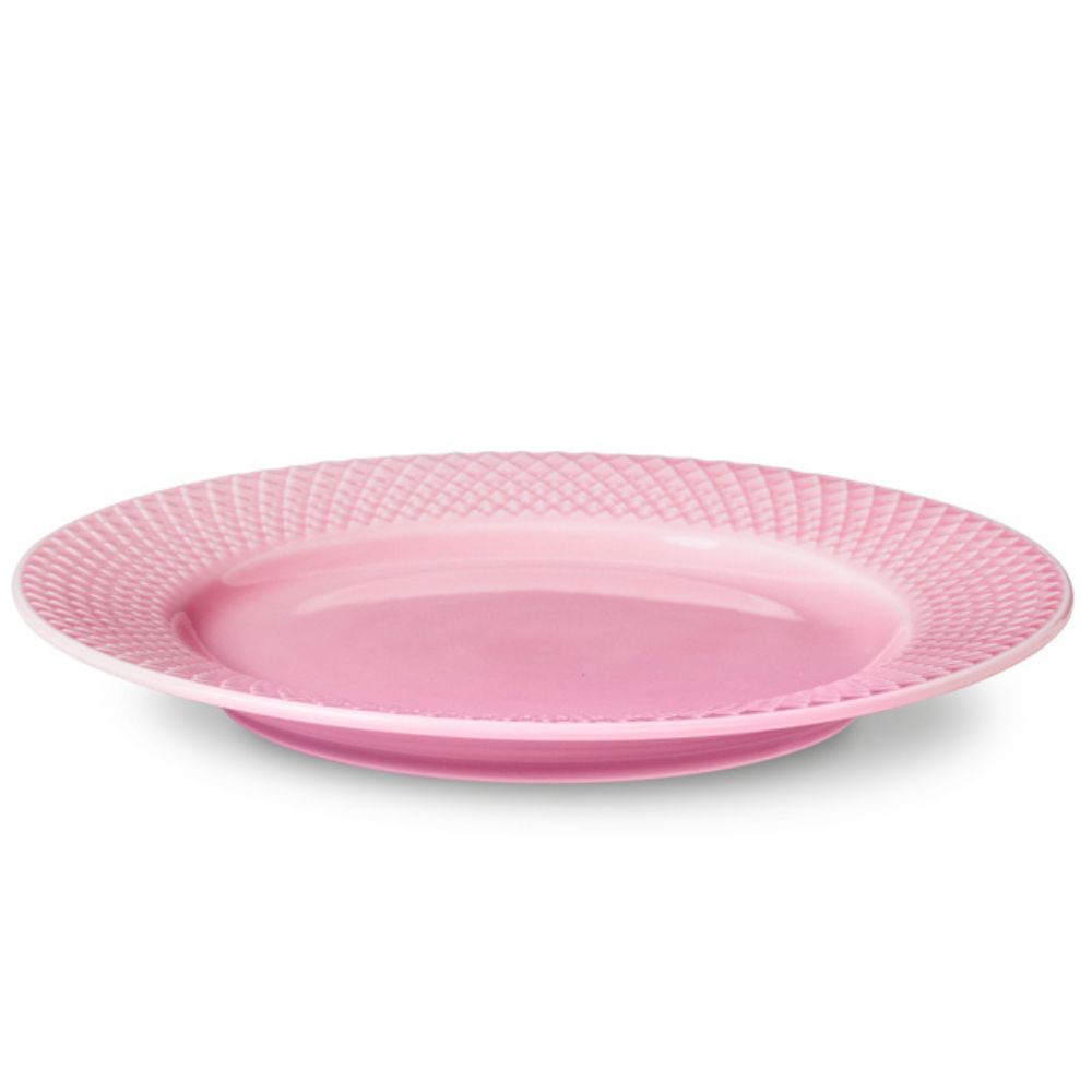 Dessertbord RHOMBE, 21 cm, roze, Lyngby
