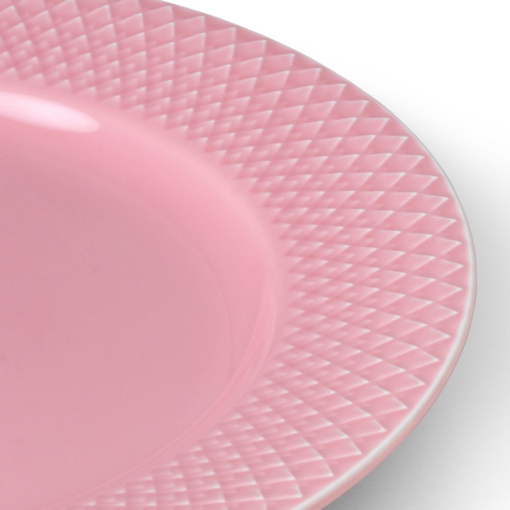 Dessertbord RHOMBE, 21 cm, roze, Lyngby