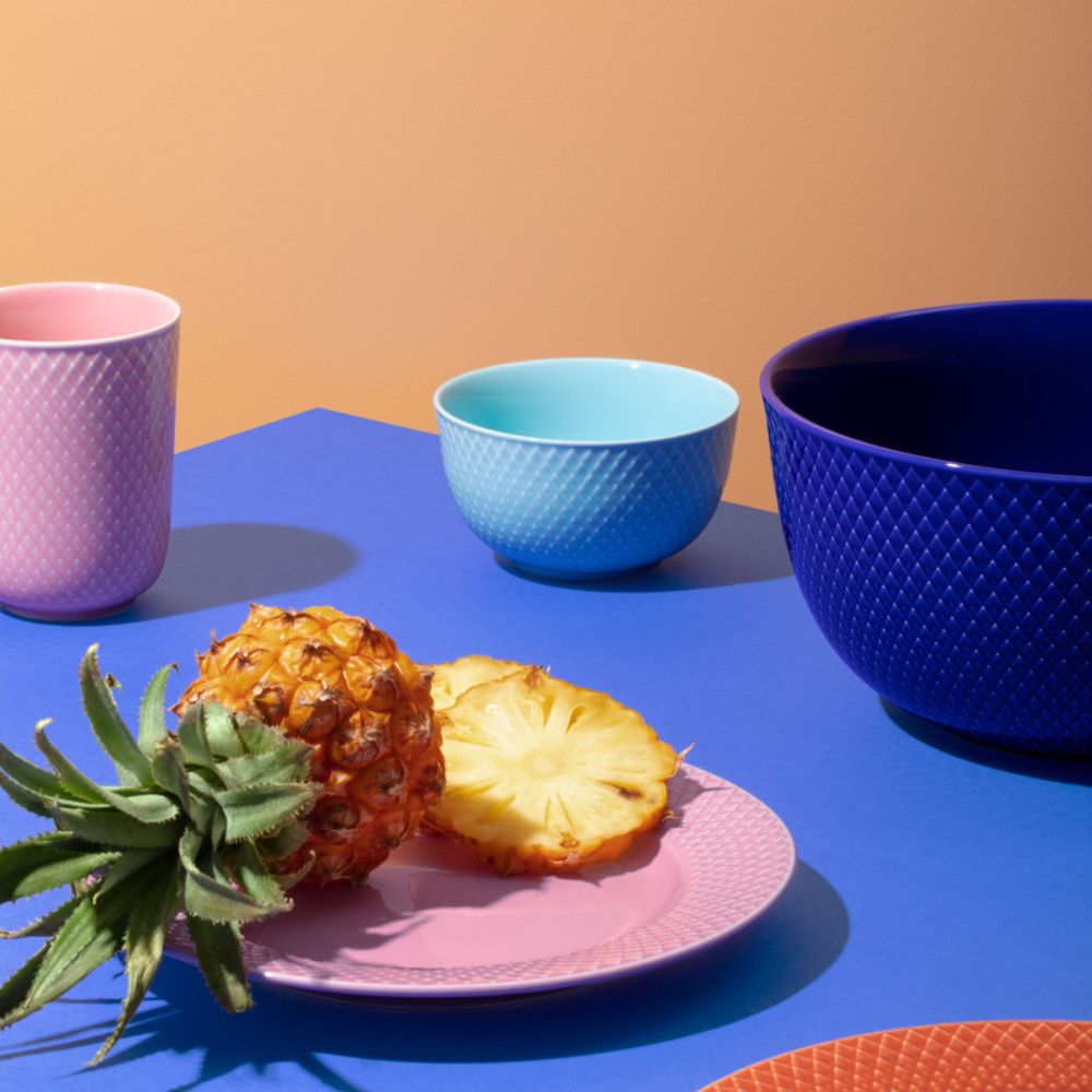 Dessertbord RHOMBE, 21 cm, roze, Lyngby