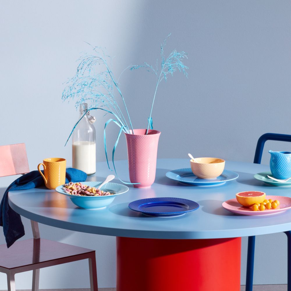 Dessertbord RHOMBE 23 cm, donkerblauw, Lyngby