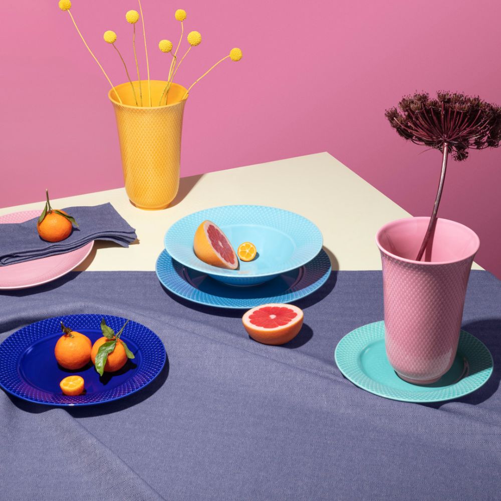 Dessertbord RHOMBE 23 cm, donkerblauw, Lyngby
