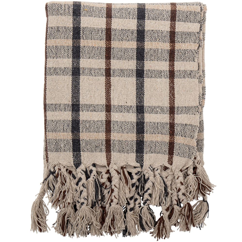 Plaid EKIN 150 x 120 cm, naturel, Bloomingville
