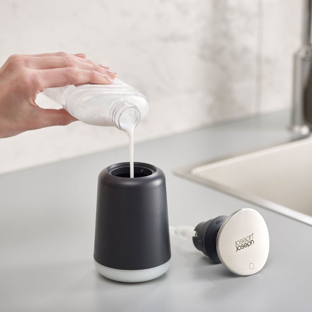 Zeepdispenser PRESTO 85137 250 ml, grijs, Joseph Joseph
