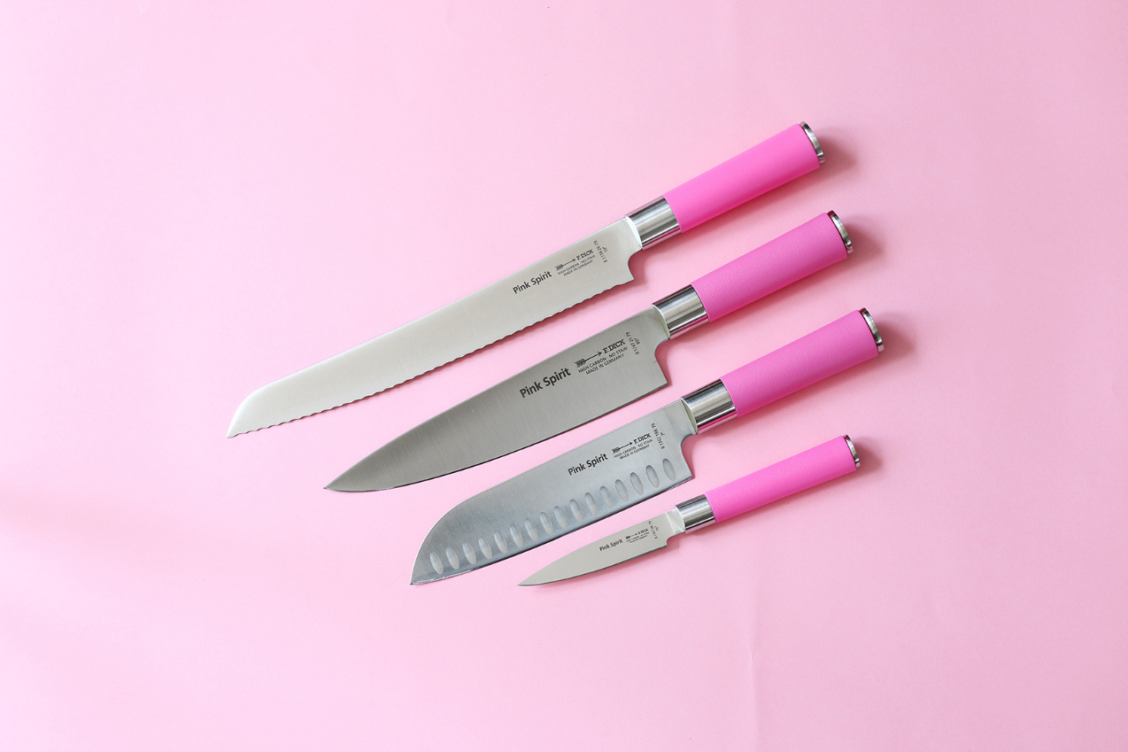 Messenset PINK SPIRIT, 5-delig, met magnetische standaard, F.DICK