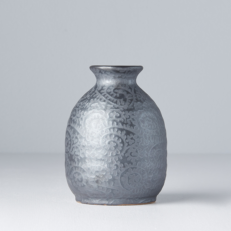 Sake-fles BLACK SCROLL 300 ml, MIJ