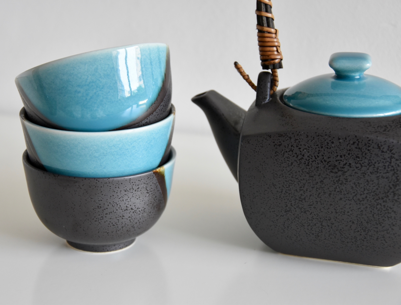 Theeset METALLIC BLUE, 5-delig, MIJ