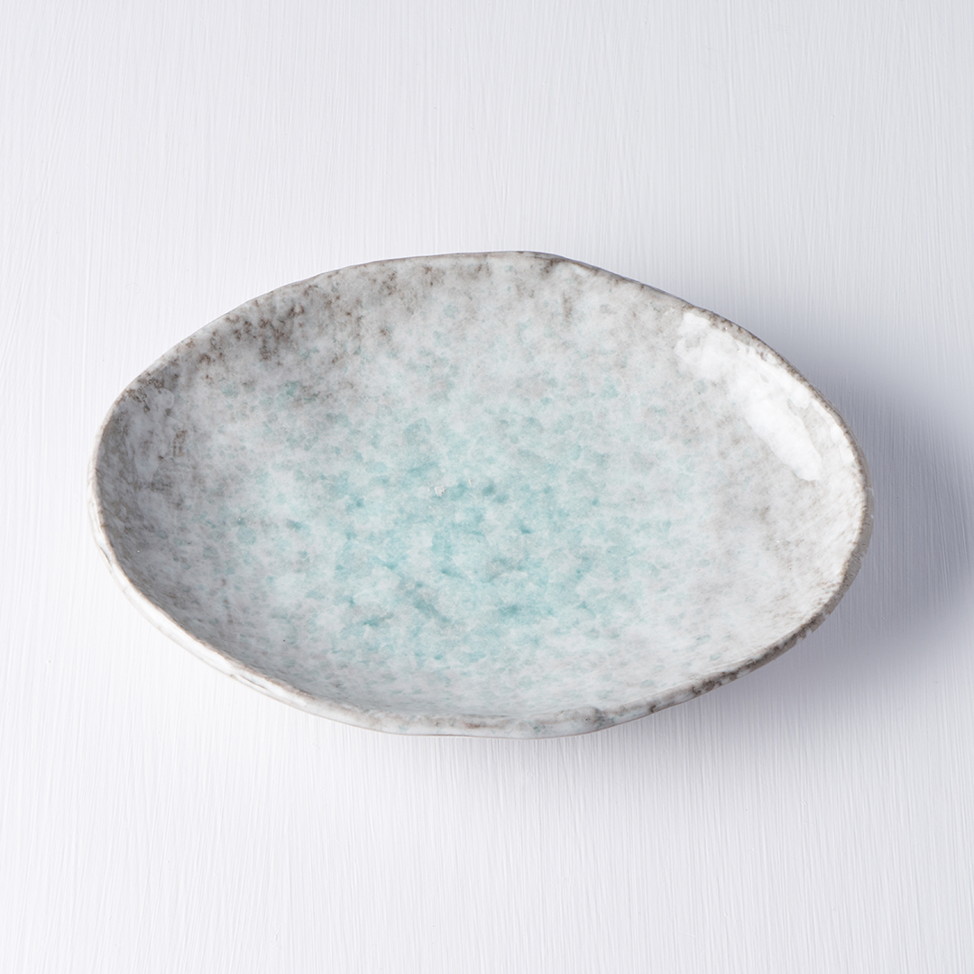 Serveerbord AQUA SPLASH 20 x 14 cm, blauw, MIJ