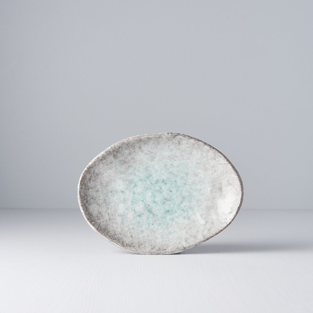 Serveerbord AQUA SPLASH 20 x 14 cm, blauw, MIJ