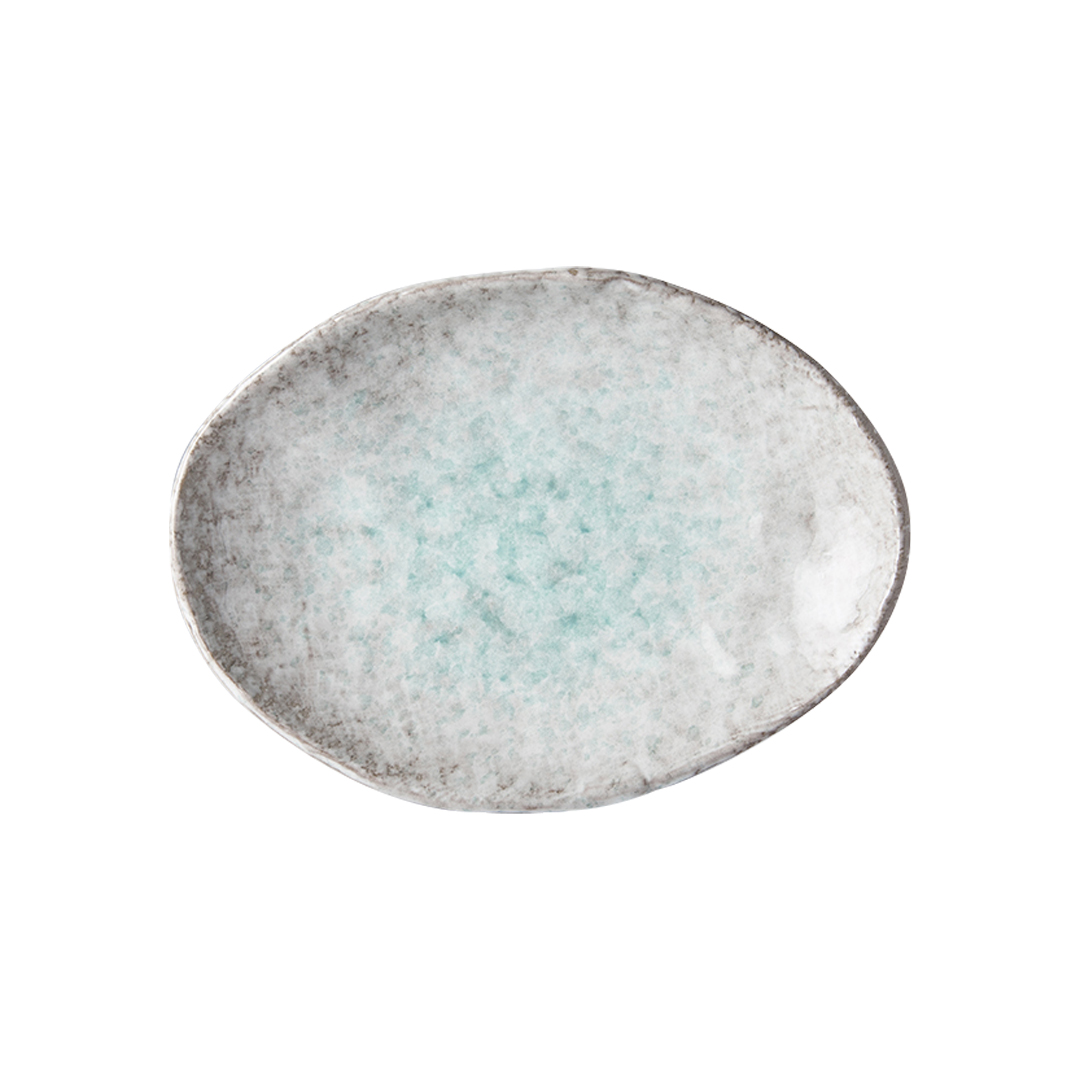 Serveerbord AQUA SPLASH 20 x 14 cm, blauw, MIJ