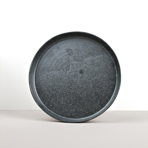 Dineerbord CRAFT 26 cm, hoge rand, zwart, MIJ