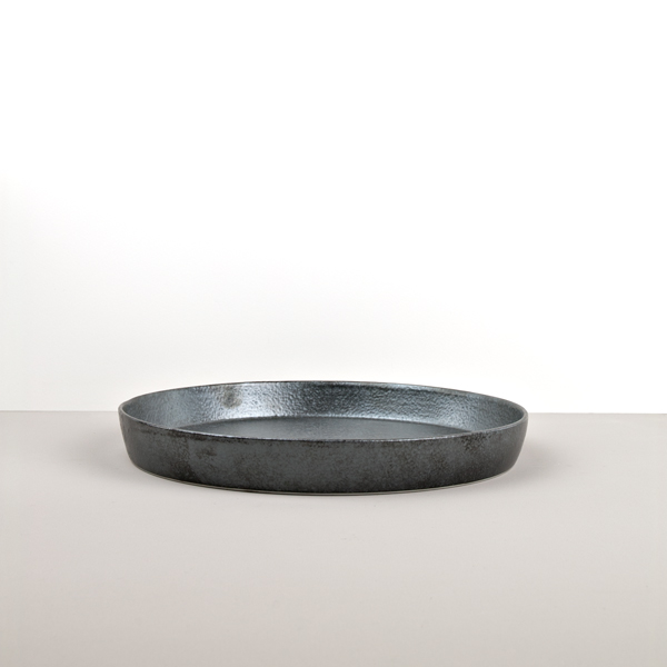 Dineerbord CRAFT 26 cm, hoge rand, zwart, MIJ