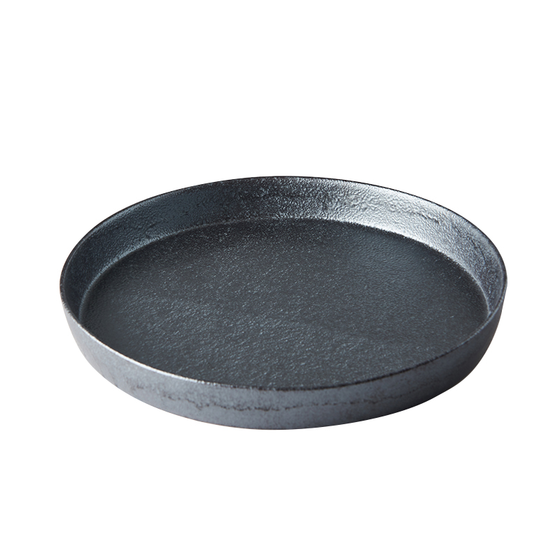 Dineerbord CRAFT 26 cm, hoge rand, zwart, MIJ