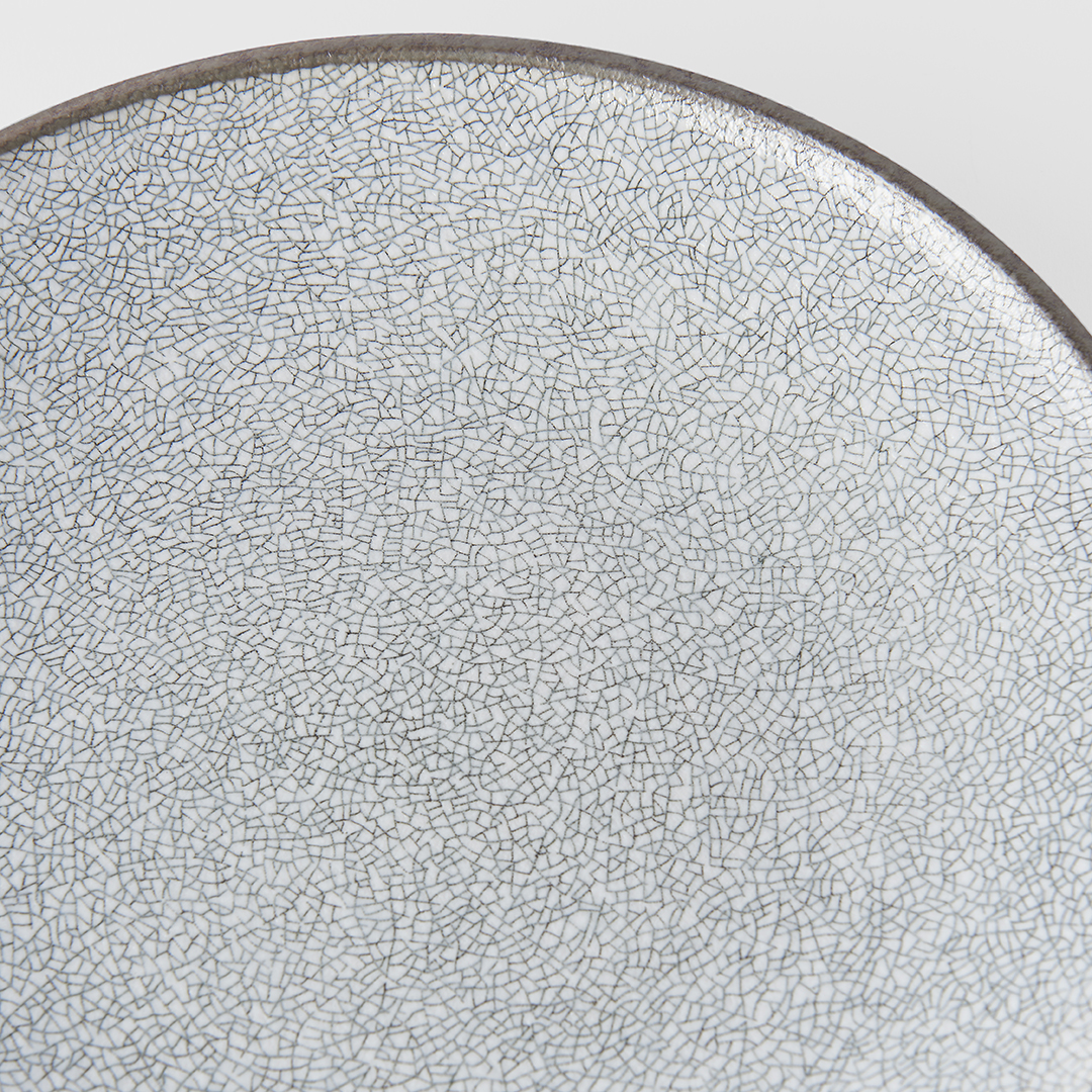 Dineerbord CRAZED GREY 25 cm, MIJ