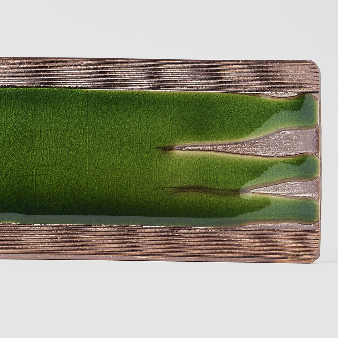 Bord voor sushi en sashimi EARTH BRIGHT GREEN 52 x 12 cm, MIJ