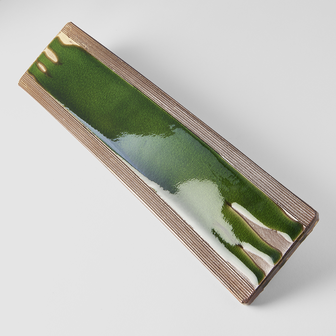 Bord voor sushi en sashimi EARTH BRIGHT GREEN 52 x 12 cm, MIJ