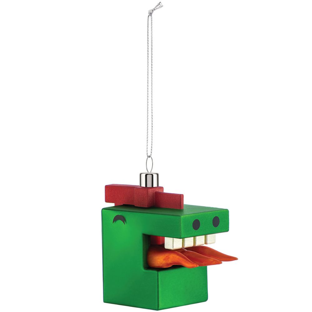 Kerstboomversiering CUBIK DRAGON, groen, Alessi