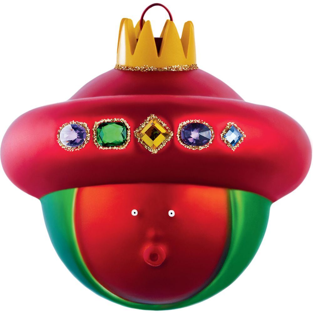 Kerstbal BALDASSARRE rood, Alessi