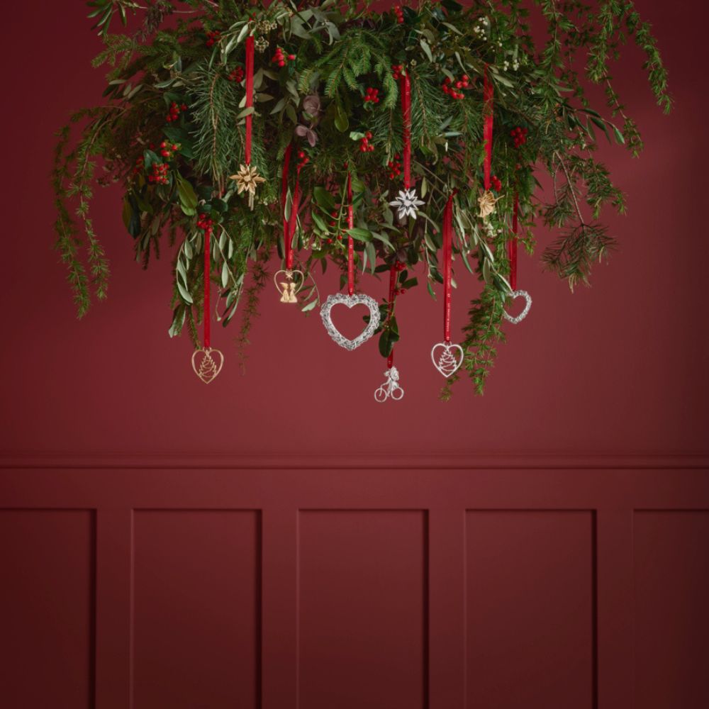 Kerstboomversiering FLOWER IN LAYERS 11,5 cm, verzilverd, Rosendahl