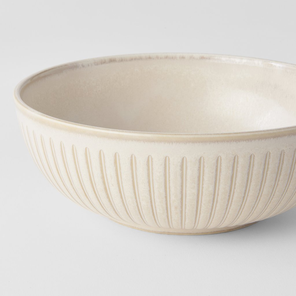Serveerschaal RIDGED ALABASTER 19,5 cm, 1 liter, MIJ