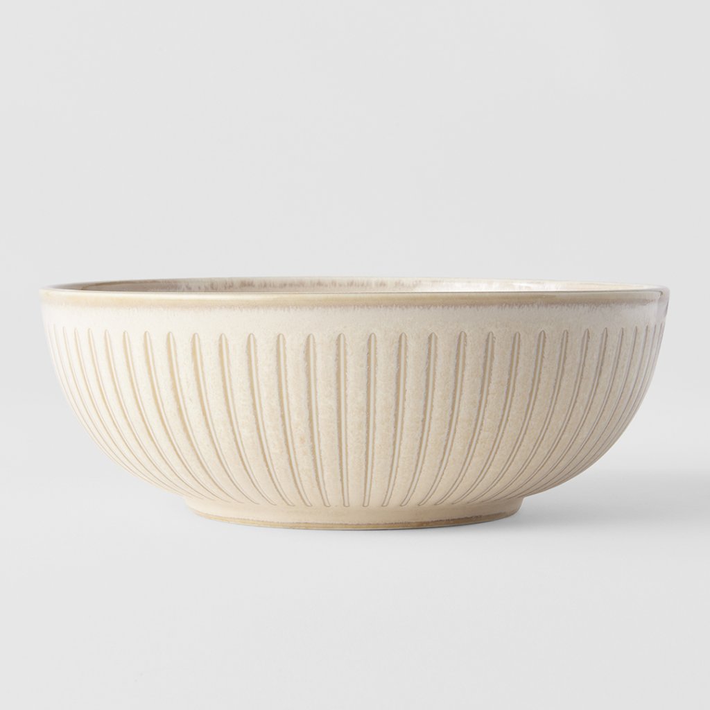 Serveerschaal RIDGED ALABASTER 19,5 cm, 1 liter, MIJ