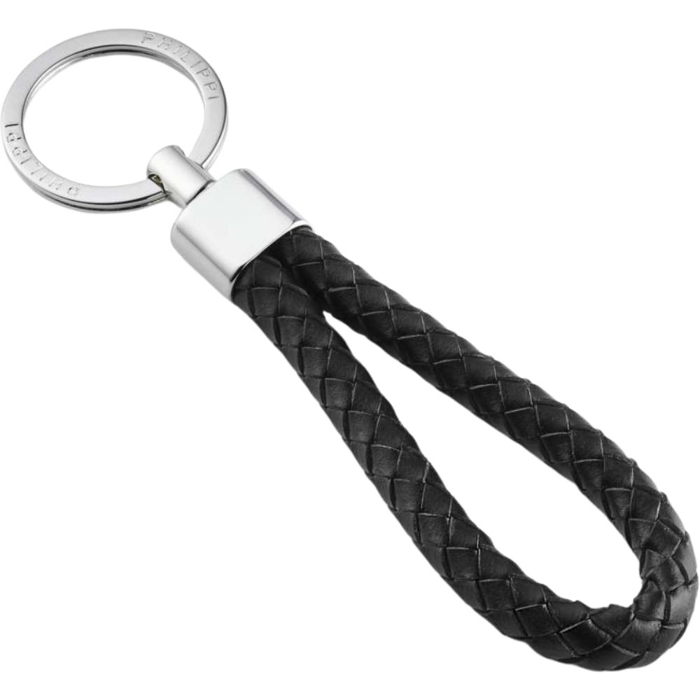 Sleutelhanger SERGIO 12 cm, zwart, Philippi