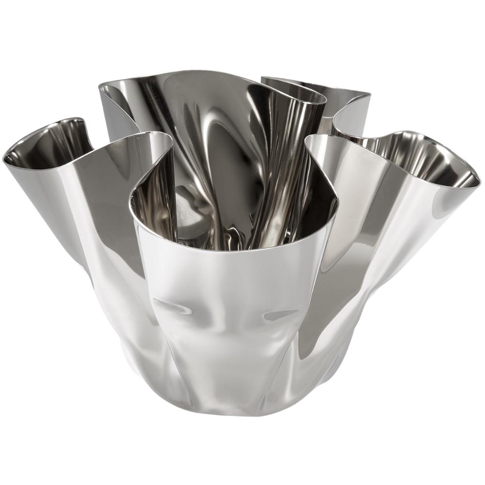 Waxinelichthouder / vaas MARGEAUX 18 cm, roestvrij staal, Philippi